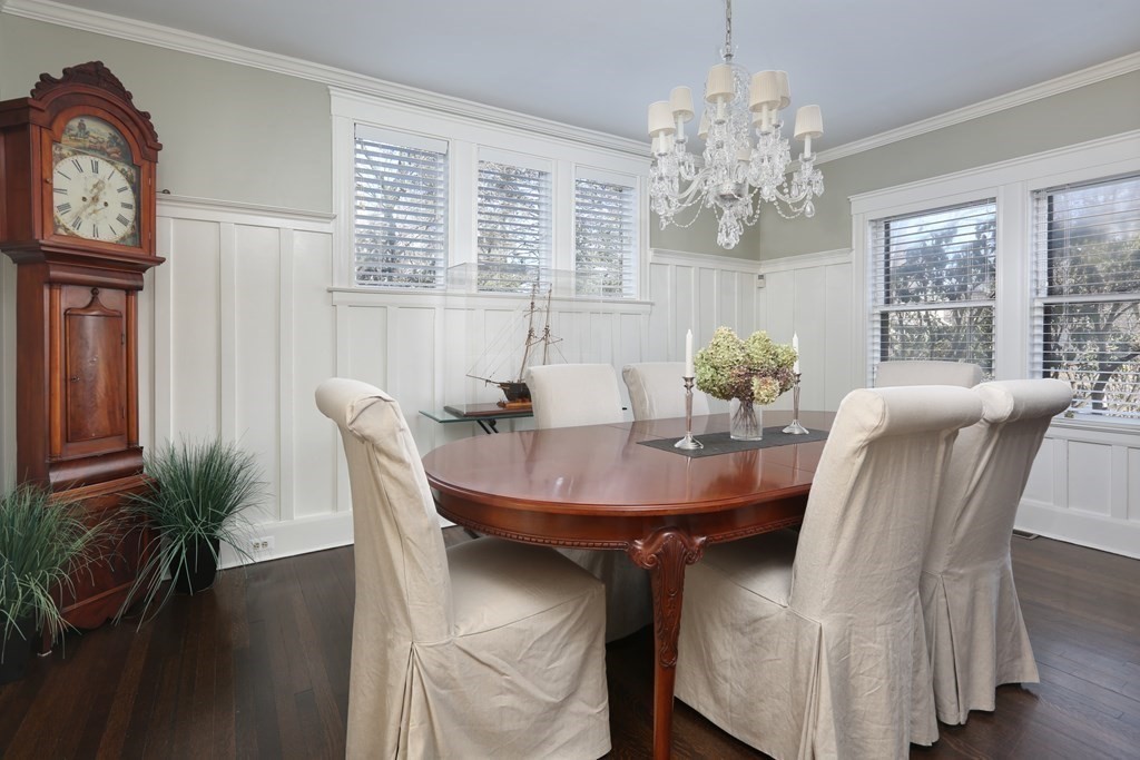 40 Windsor Road Newton, MA 02468 - Photo 8 of 29 a view of a dining room with furniture window and wooden floor