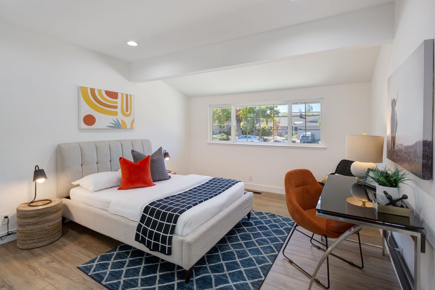 1650 Manitoba Drive Sunnyvale, CA 94087 - Photo 18 of 26 a bedroom with bed and window