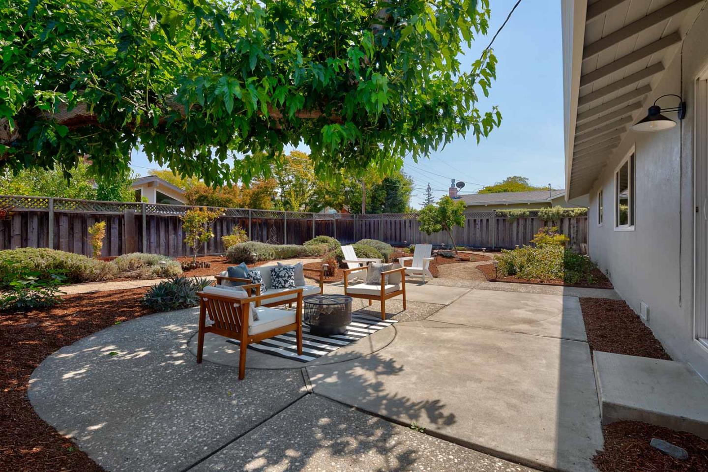 1650 Manitoba Drive Sunnyvale, CA 94087 - Photo 24 of 26 a view of a house with backyard and sitting area