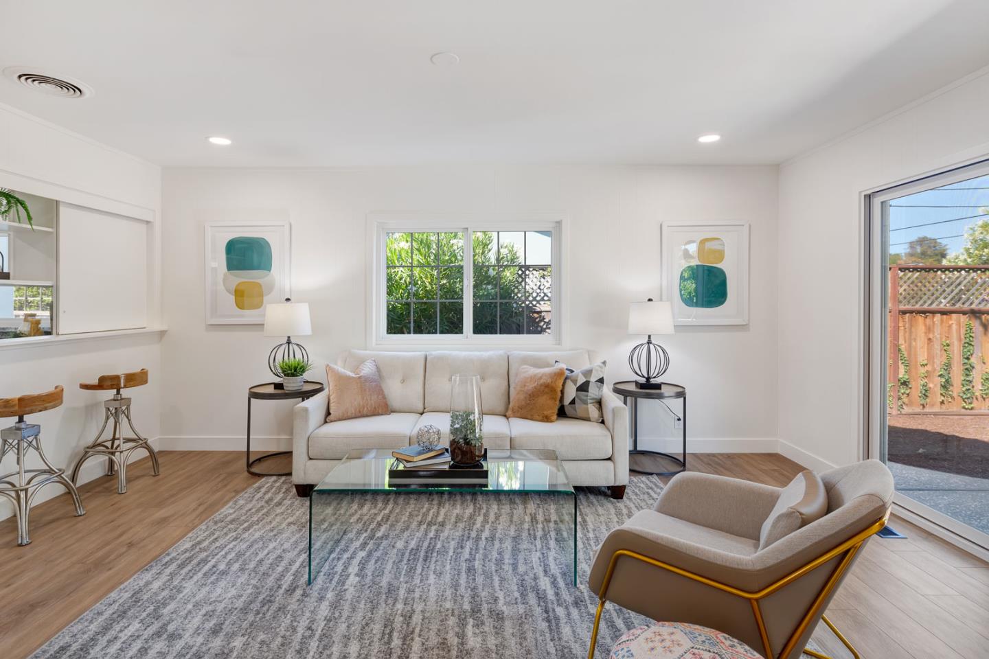 1650 Manitoba Drive Sunnyvale, CA 94087 - Photo 7 of 26 a living room with furniture and a wooden floor
