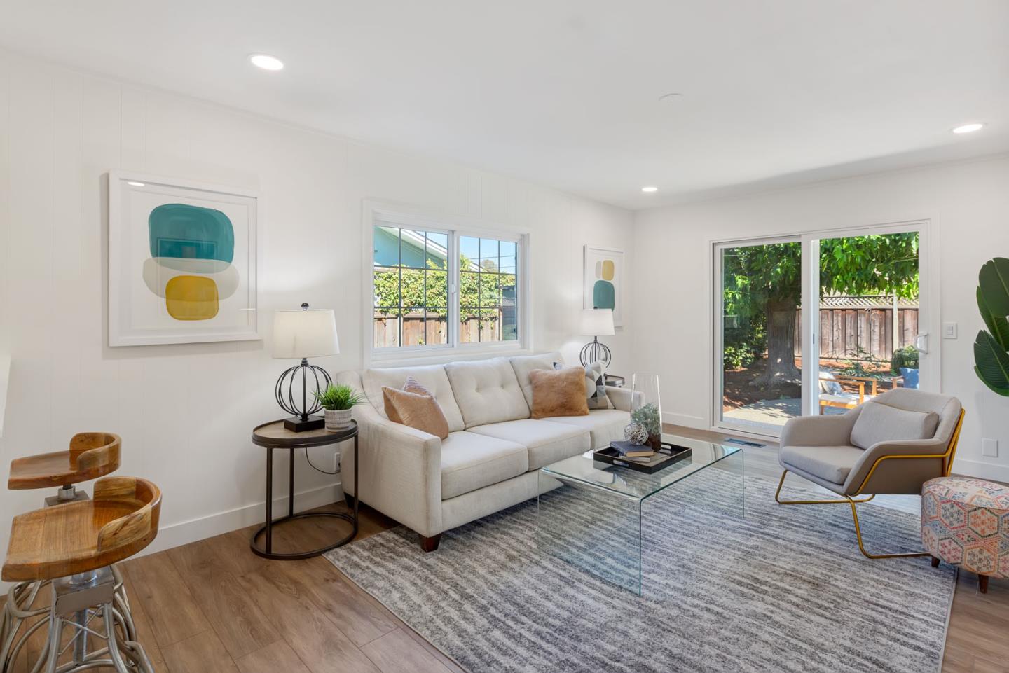 1650 Manitoba Drive Sunnyvale, CA 94087 - Photo 8 of 26 a living room with furniture and a wooden floor