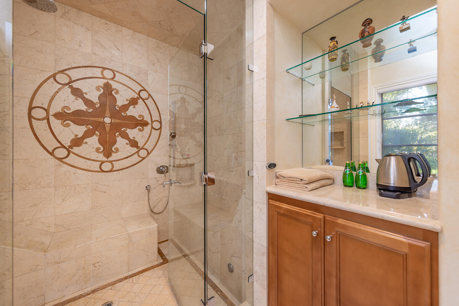 1000 Shokat Drive Ojai, CA 93023 - Photo 14 of 55 a bathroom with a sink and a mirror