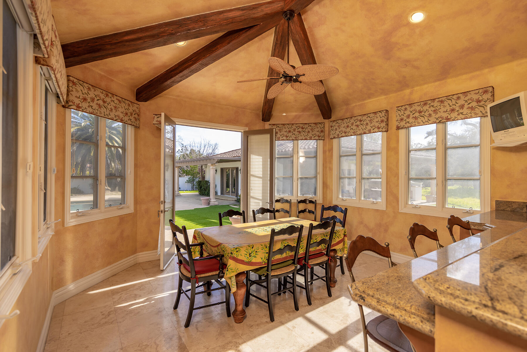 1000 Shokat Drive Ojai, CA 93023 - Photo 6 of 55 a view of a dining room with furniture window and outside view