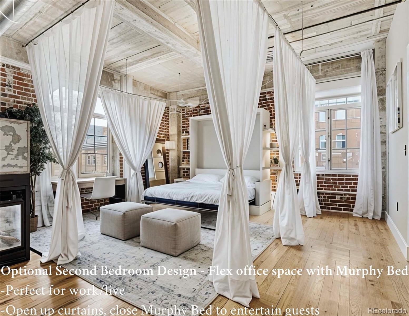 1449 Wynkoop Street, Unit 506 Denver, CO 80202 - Photo 11 of 39 a living room with furniture and a rug