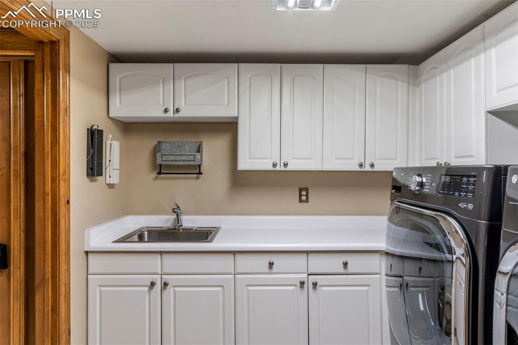 40 Upland Road Colorado Springs, CO 80906 - Photo 31 of 46 a kitchen with a sink and cabinets