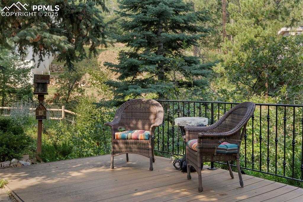 40 Upland Road Colorado Springs, CO 80906 - Photo 34 of 46 a deck view with a seating space
