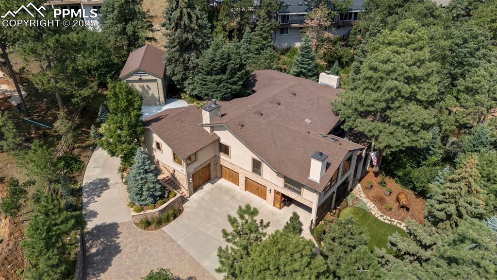 40 Upland Road Colorado Springs, CO 80906 - Photo 44 of 46 an aerial view of a house