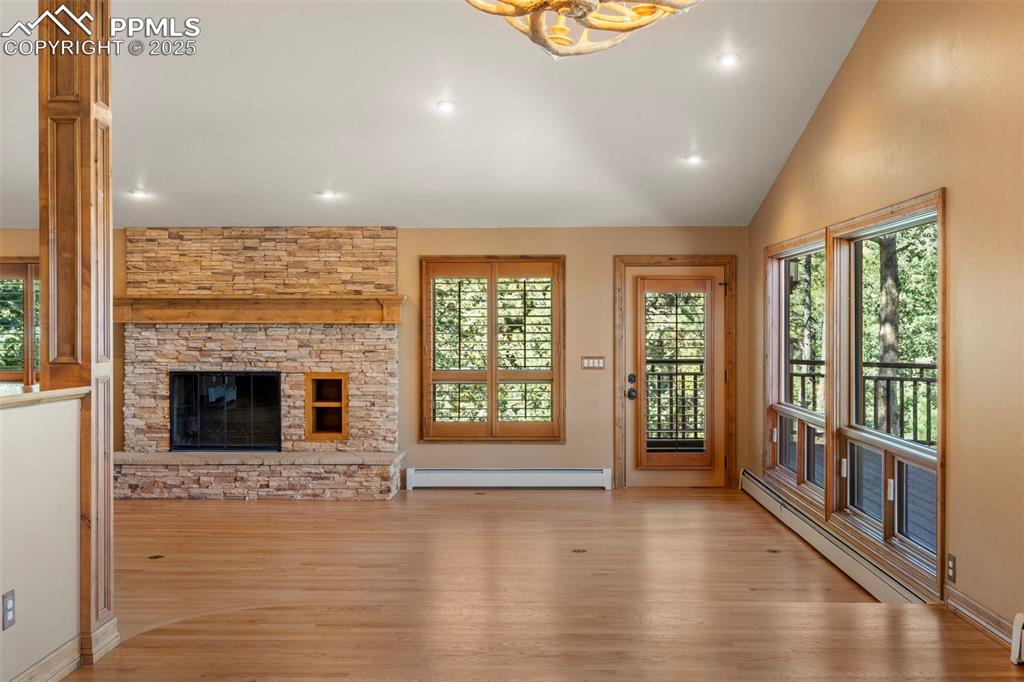40 Upland Road Colorado Springs, CO 80906 - Photo 6 of 46 a view of a livingroom with a fireplace and window