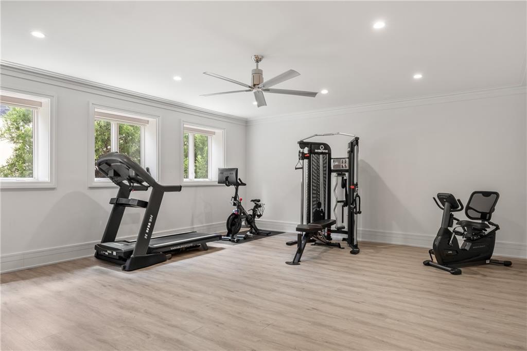 1105 Moores Mill Road Northwest Atlanta, GA 30327 - Photo 60 of 77 a view of room with gym equipment