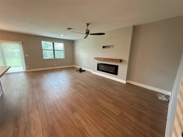 a view of wooden floor