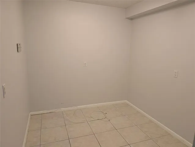 a view of an empty room
