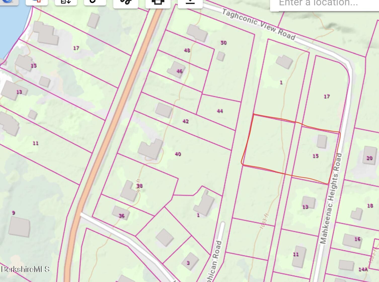 15 Mahkeenac Heights Road Stockbridge, MA 01262 - Photo 34 of 34 15 Mahkeenac Heights - parcel map jpeg