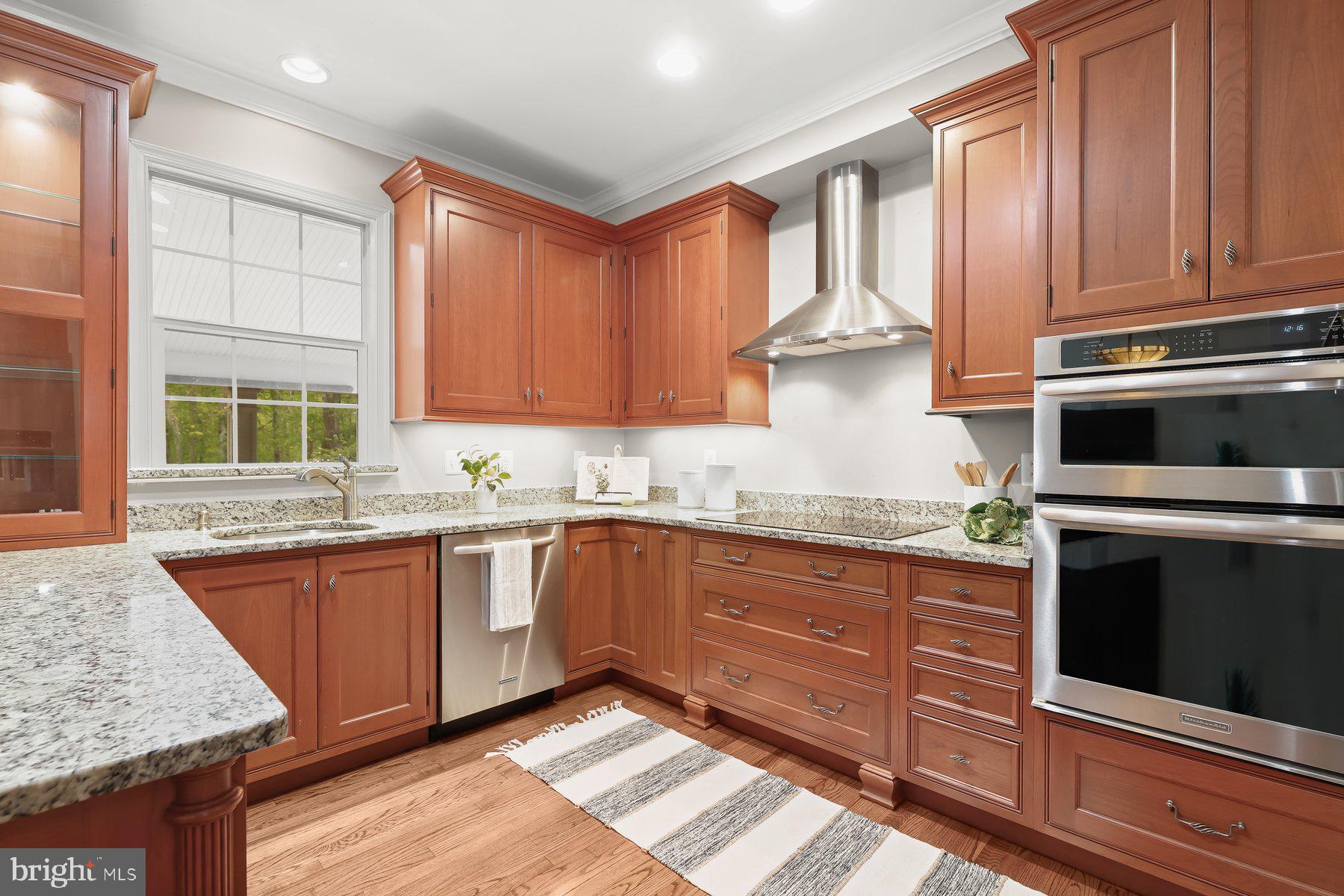 15101 Union Chapel Road Woodbine, MD 21797 - Photo 20 of 93 a kitchen with granite countertop stainless steel appliances stove sink and cabinets