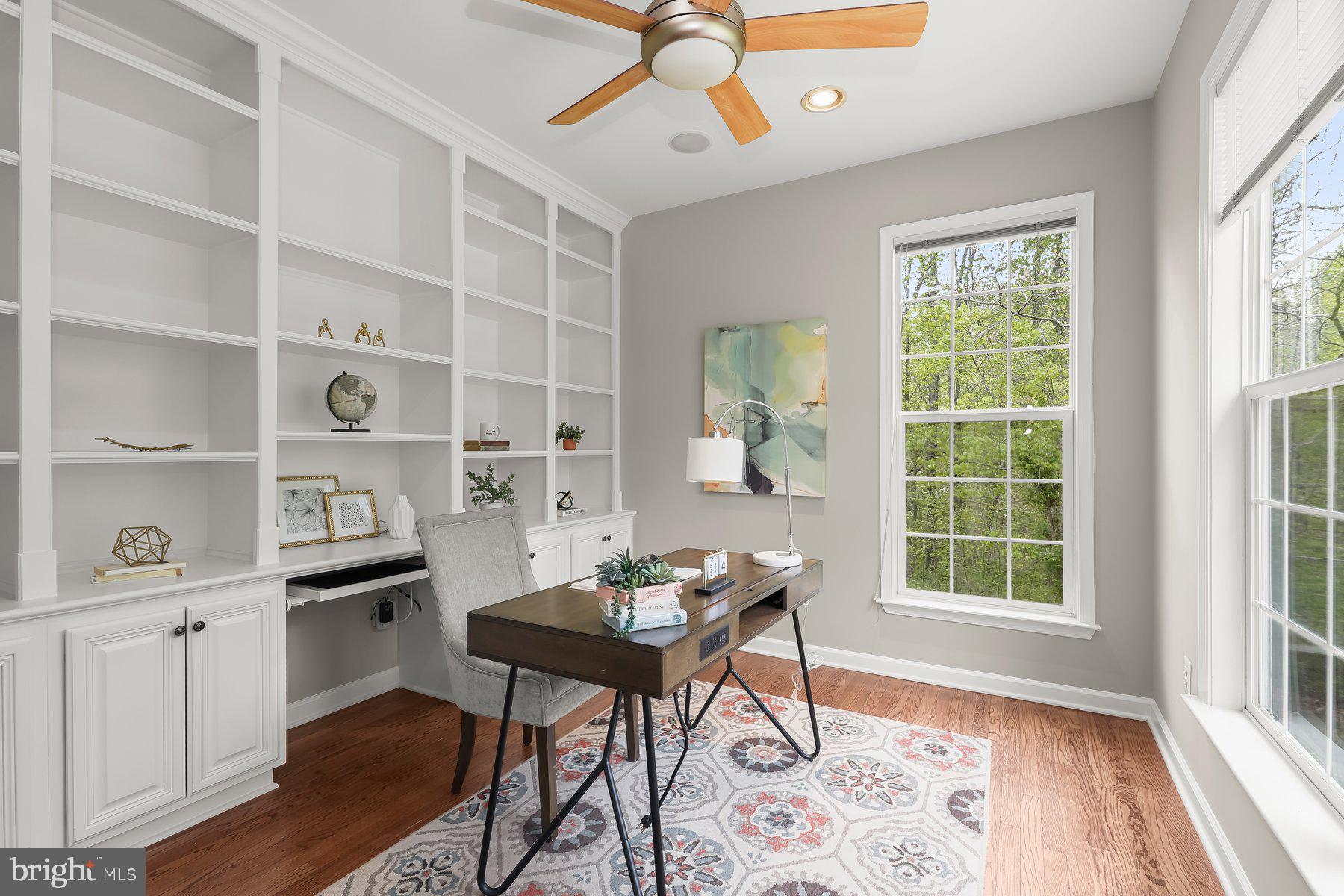 15101 Union Chapel Road Woodbine, MD 21797 - Photo 29 of 95 Home Office w/Built-In Bookcases