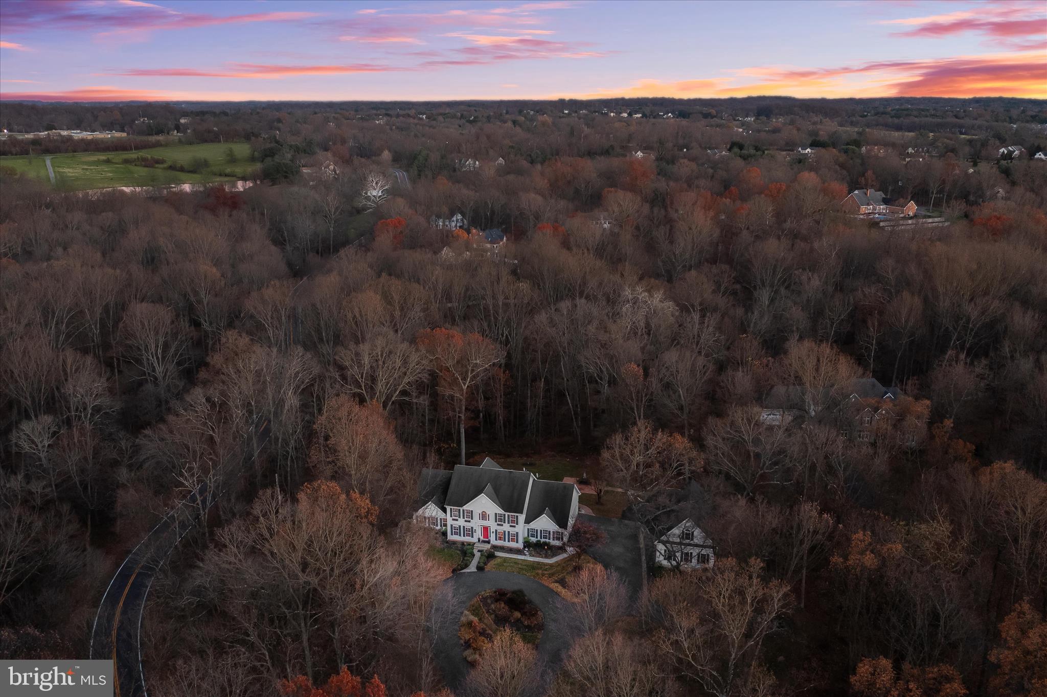15101 Union Chapel Road Woodbine, MD 21797 - Photo 86 of 93 Dusk aerial view