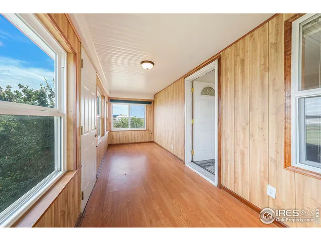 a view interior of a house with wooden floor