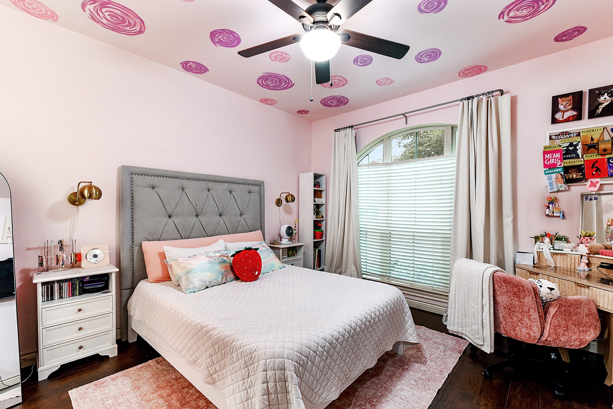 2939 Bobby Jones Road Katy, TX 77494 - Photo 29 of 50 a bedroom with a bed and a chandelier