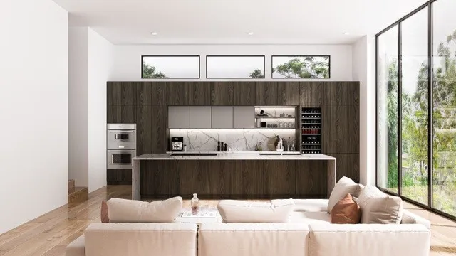 a bedroom with a bed window and wall painting