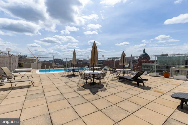 a view of outdoor space with seating