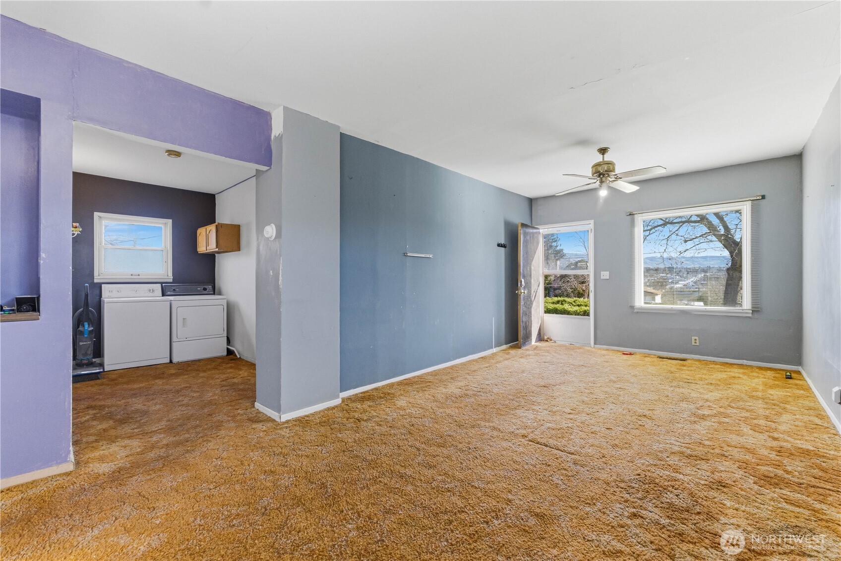 1248 South Mission Street Wenatchee, WA 98801 - Photo 3 of 22 a view of livingroom with hardwood floor and kitchen view