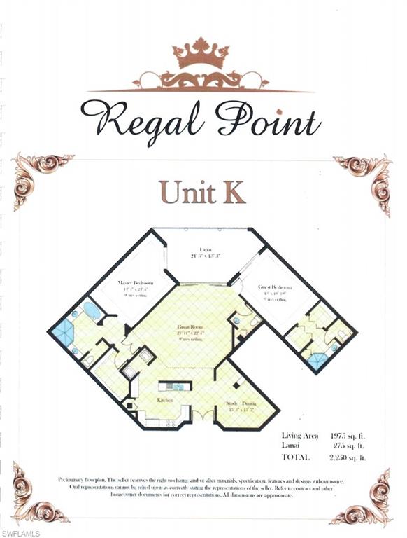 1100 Pine Ridge Road, Unit 400 Naples, FL 34108 - Photo 9 of 9 Floor plan