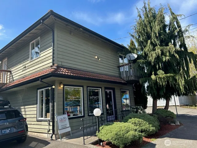 a front view of a house