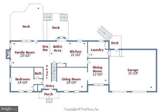 34 Old Sturbridge Road Arnold, MD 21012 - Photo 29 of 30 Floor Plan of Main Level