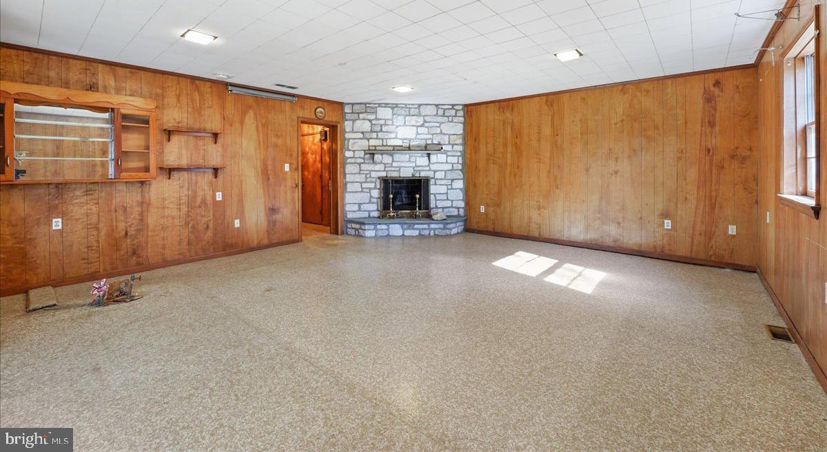 224 Matthew Road Merion Station, PA 19066 - Photo 34 of 39 Stone front wood burning fireplace