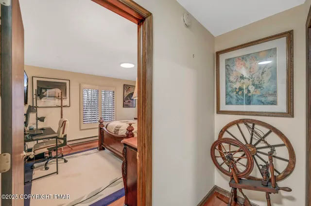 a room with furniture and a window