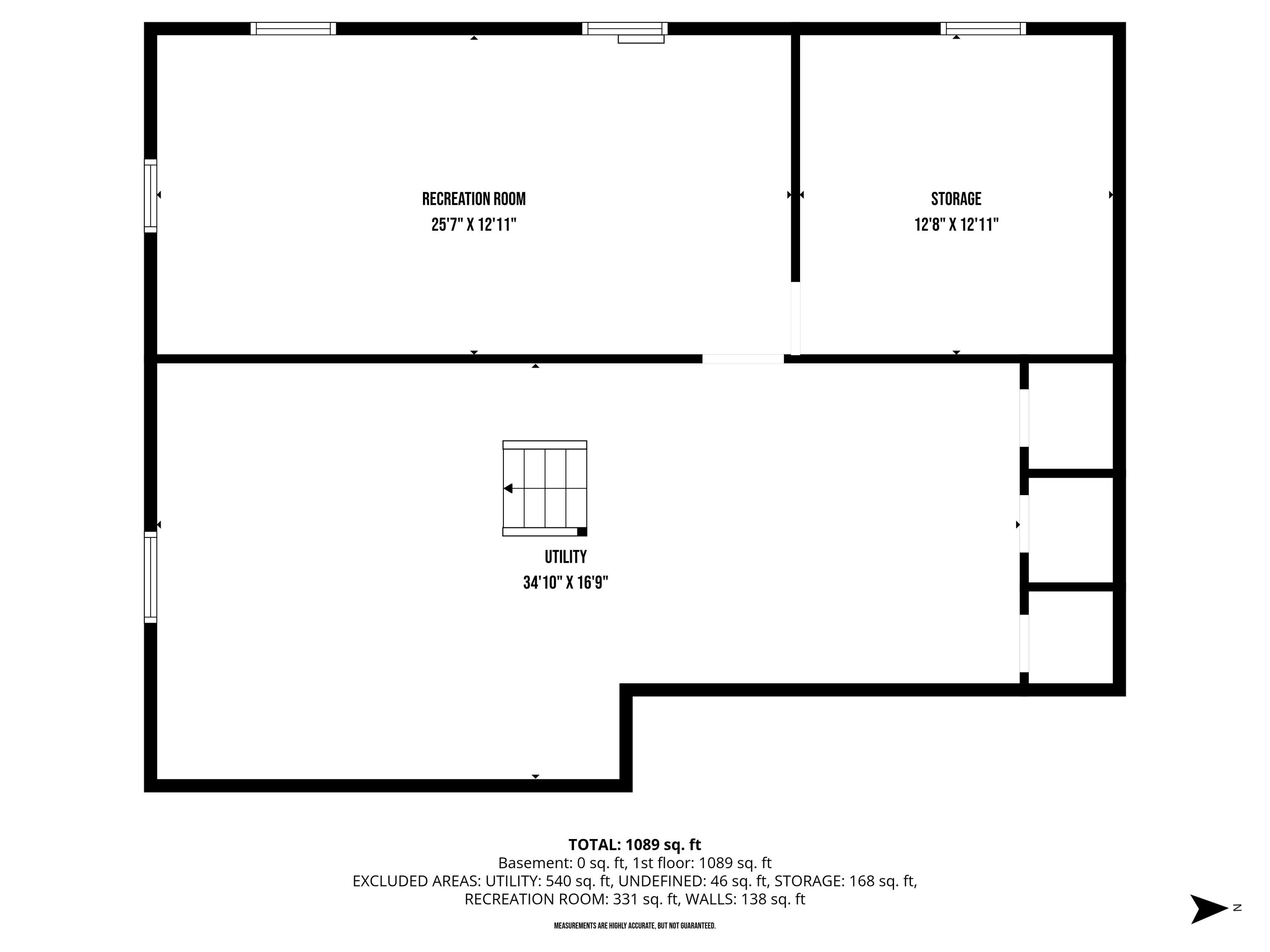 1318 South 24th Street Manitowoc, WI 54220 - Photo 22 of 23 Floorplan - Basement