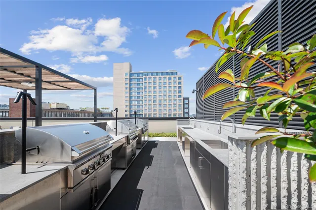 a view of a balcony with chairs