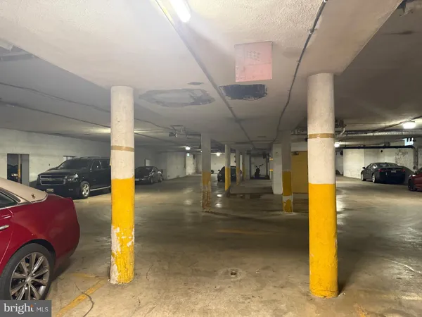 a view of parking garage