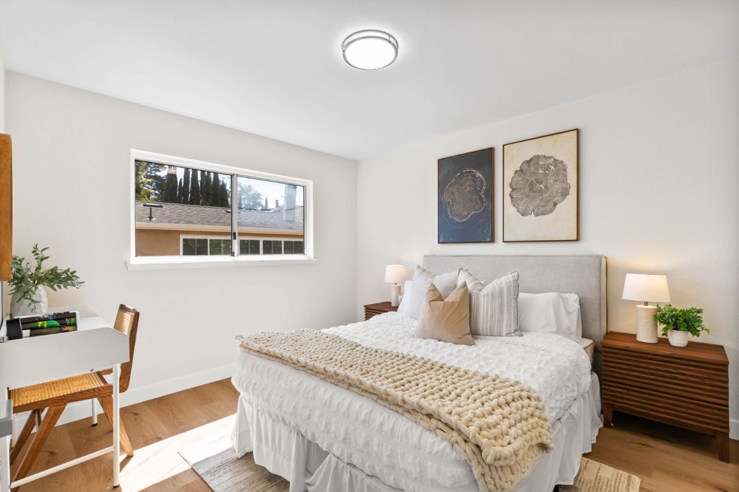 20860 Baker Road Castro Valley, CA 94546 - Photo 13 of 21 a bedroom with a bed and a table