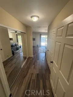 workspace with wooden floor and furniture