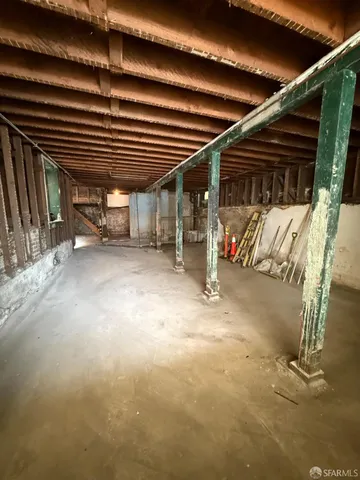 a view of storage and utility room