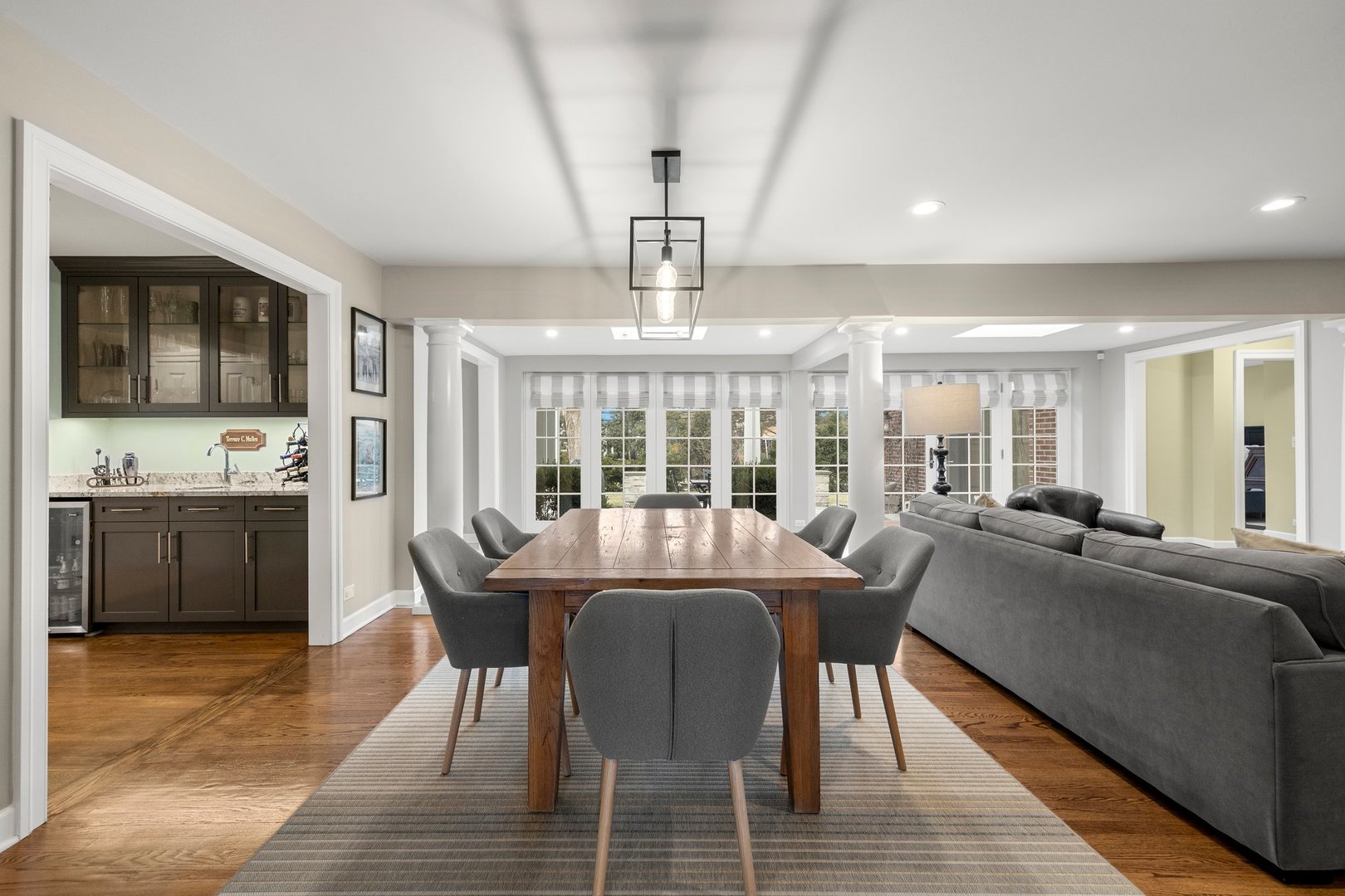 2441 Pick Drive Glenview, IL 60025 - Photo 8 of 43 a view of a dining room with furniture window and wooden floor