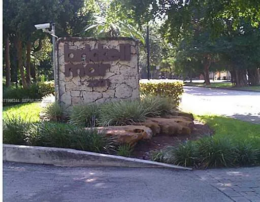 a view of a yard with large tree