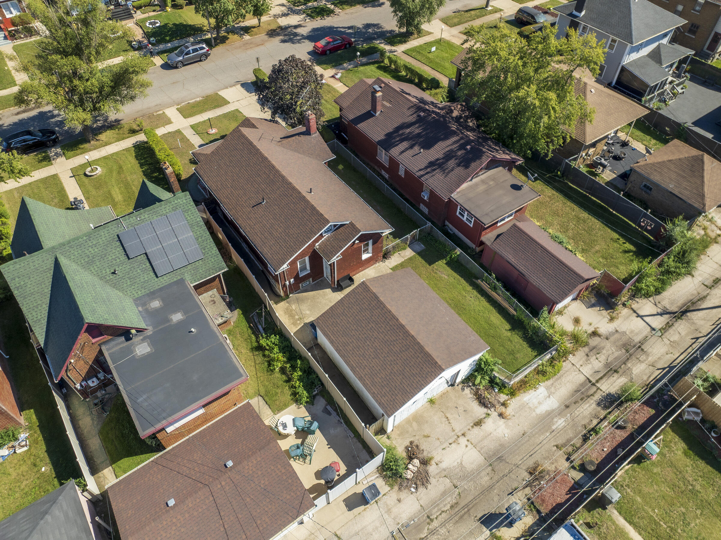 314 Cleveland Street Gary, IN 46404 - Photo 49 of 60 an aerial view of a house with a garden
