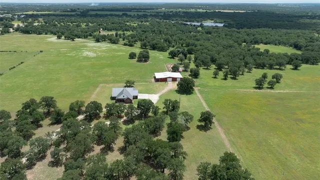 a view of a lake with houses