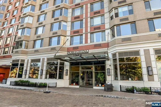 front view of a brick building