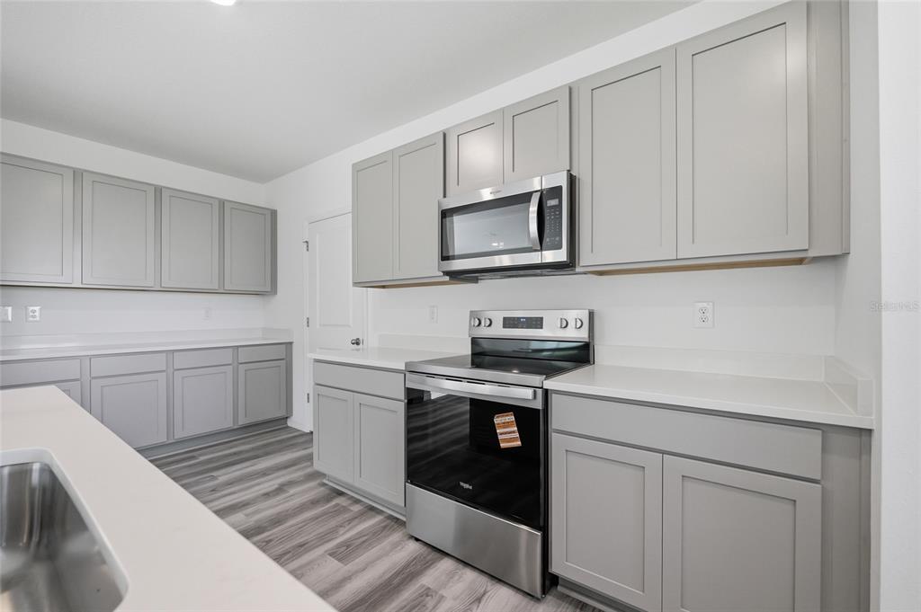 17786 Acorn Drop Road Land O Lakes, FL 34638 - Photo 11 of 50 a kitchen with stainless steel appliances granite countertop a sink stove and microwave