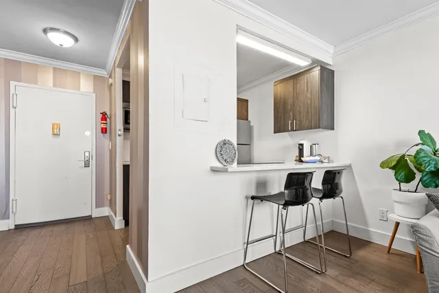 a view of bathroom with a hardwood floor and a sink