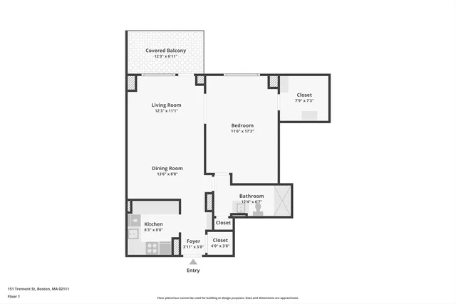 $799,000 | 151 Tremont Street, Unit 24U, Boston, MA 02111