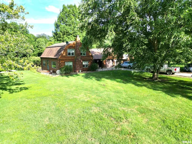 a view of a garden with plants