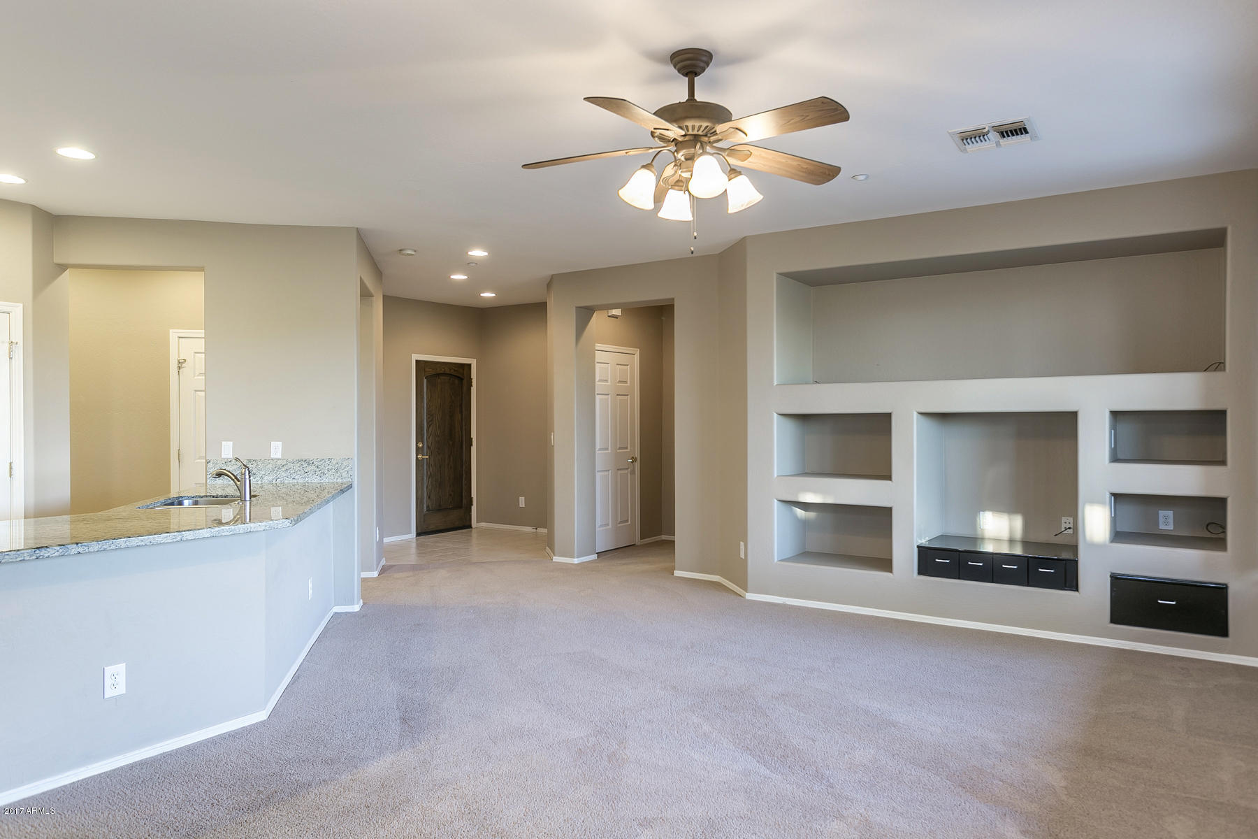 Great Room with Media Center