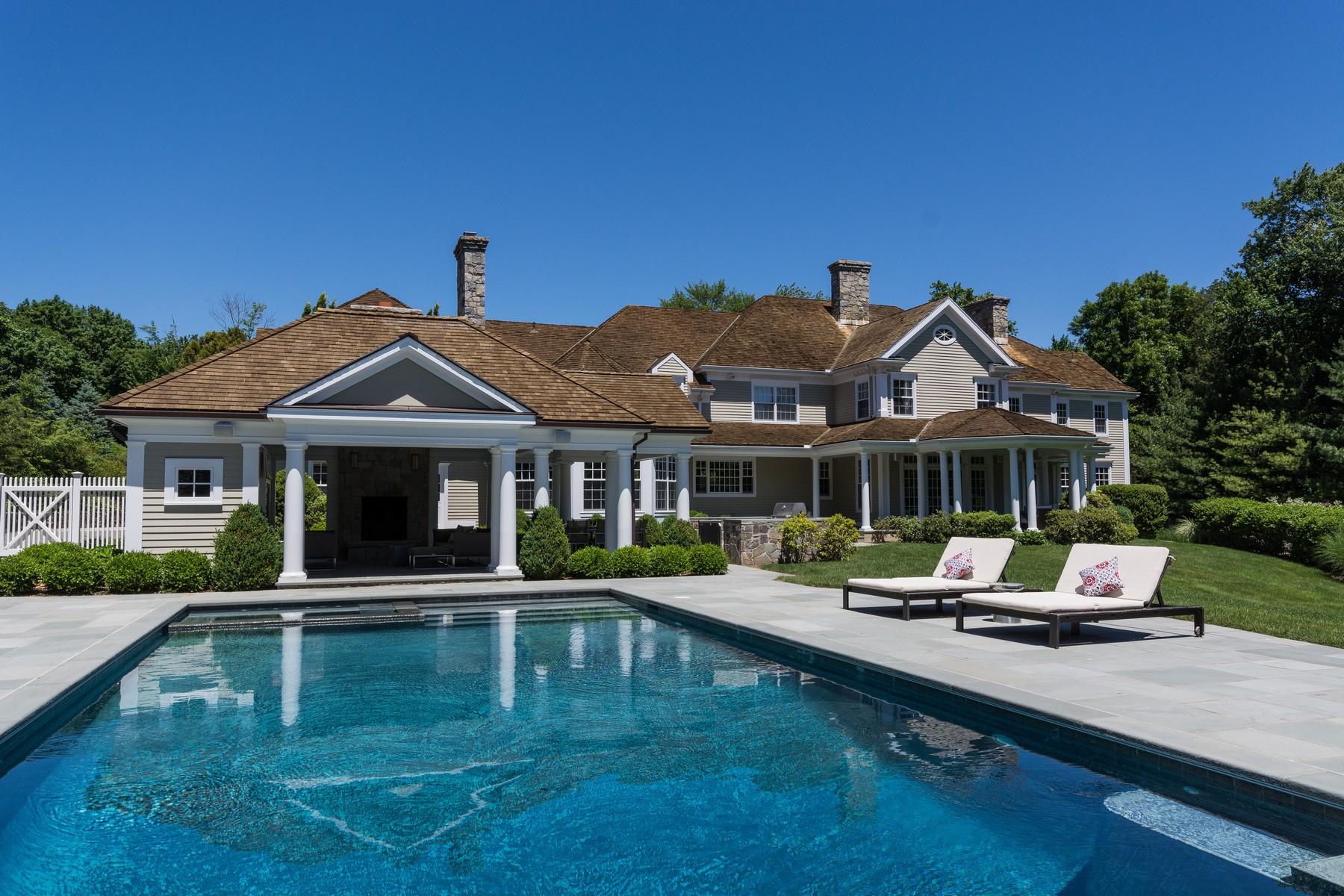 38 Pembroke Road Darien, CT 06820 - Photo 32 of 41 a front view of a house with garden