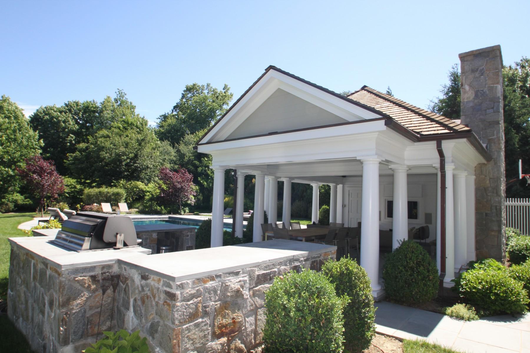 38 Pembroke Road Darien, CT 06820 - Photo 36 of 41 a view of a house with sitting area and garden