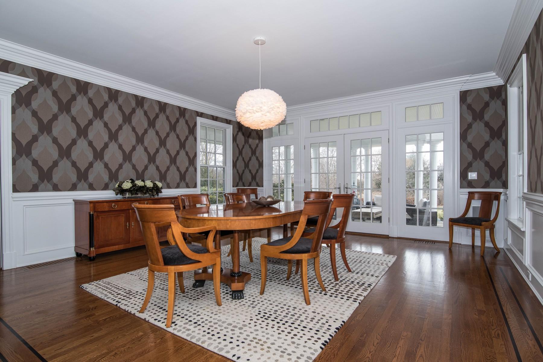 38 Pembroke Road Darien, CT 06820 - Photo 9 of 41 a view of a a dining room with furniture window and wooden floor