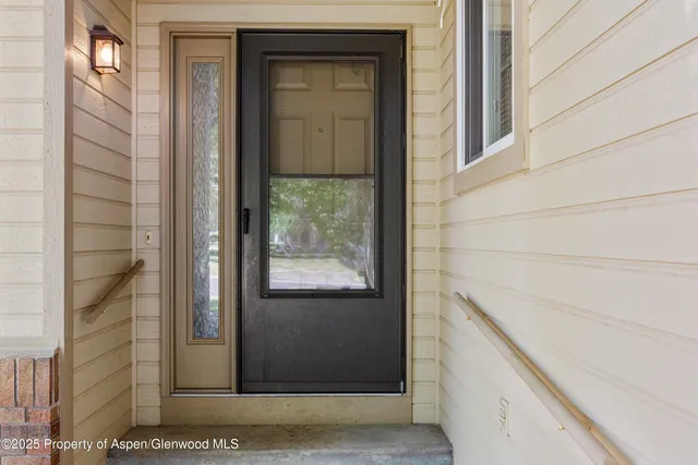 a view of front door