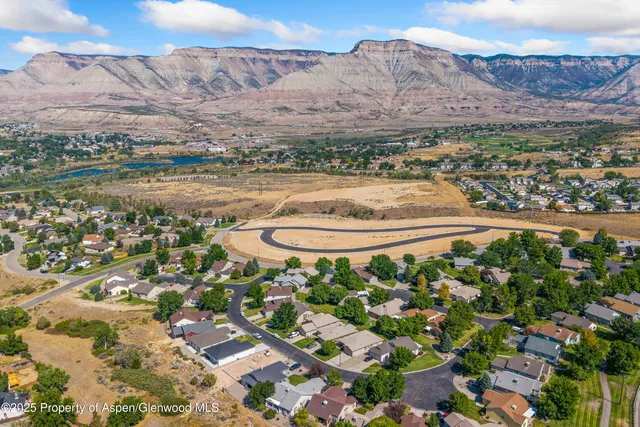 a view of a water with a mountain